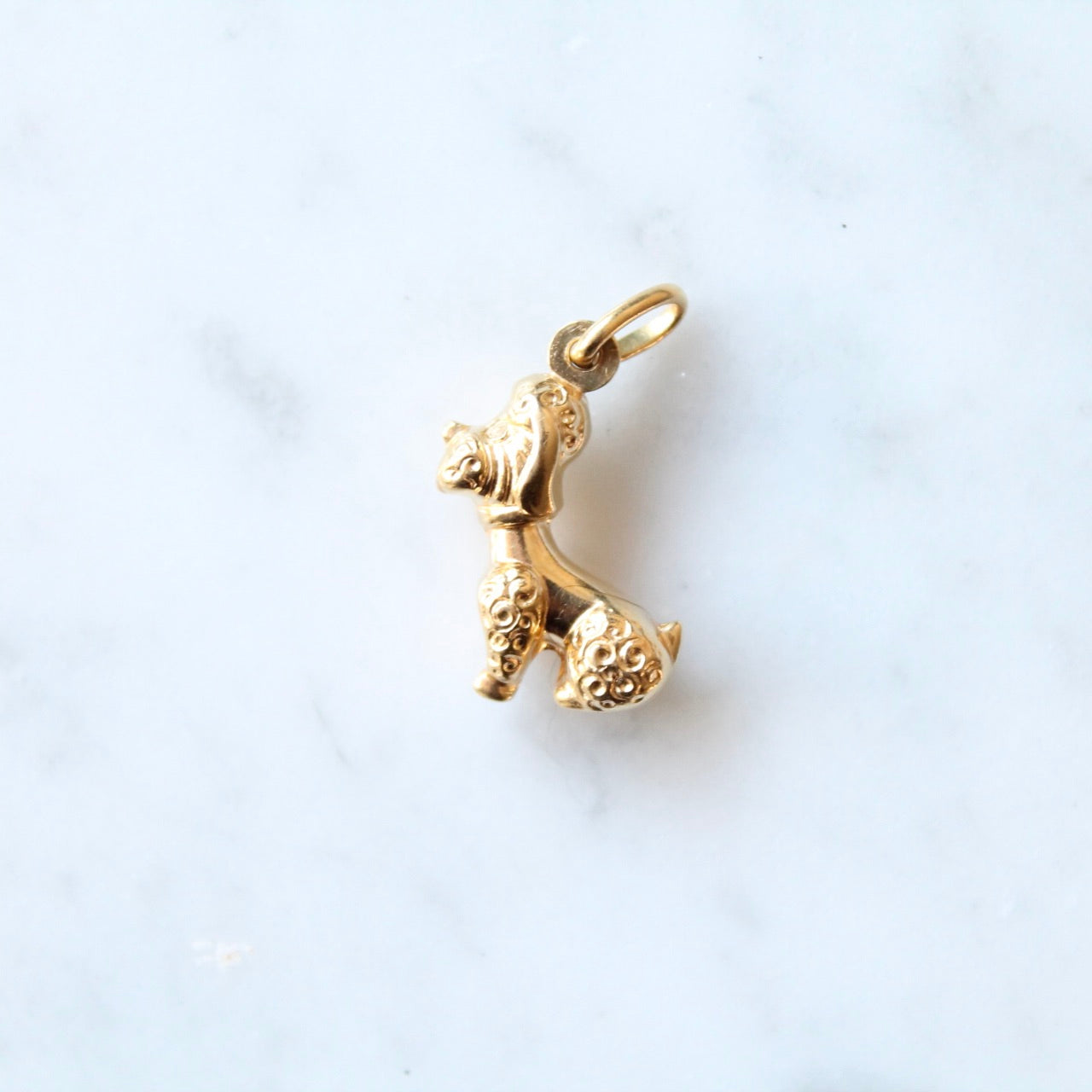 Heavy Detailed Poodle Charm
