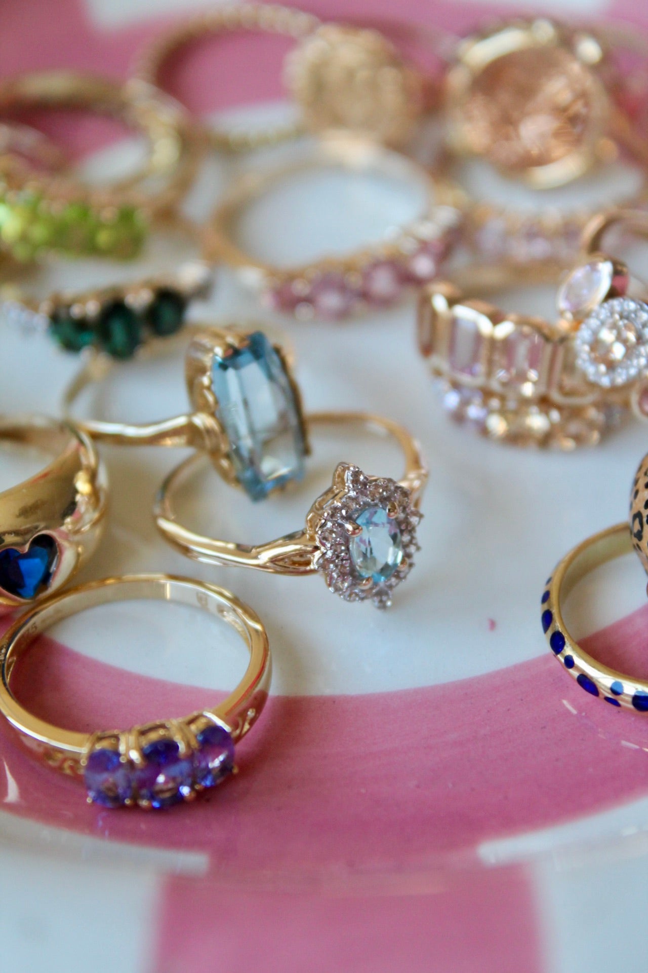 Aquamarine Princess Ring
