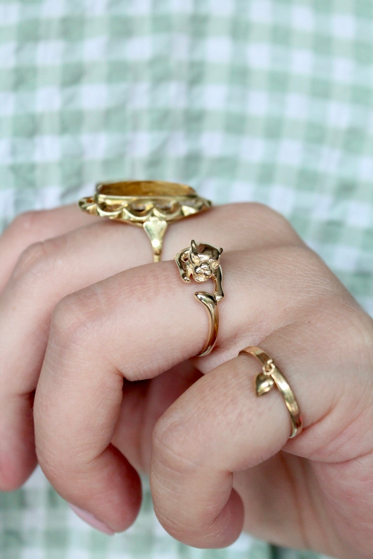 Plain Panther Wrap Ring