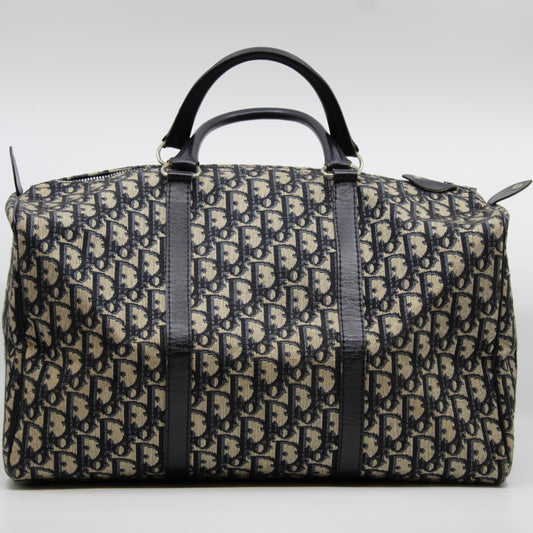Christian Dior Trotter Canvas Boston Bag