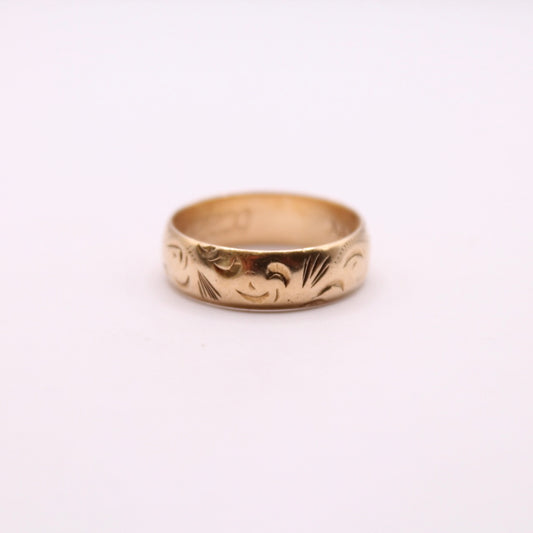 Patterned Band Ring