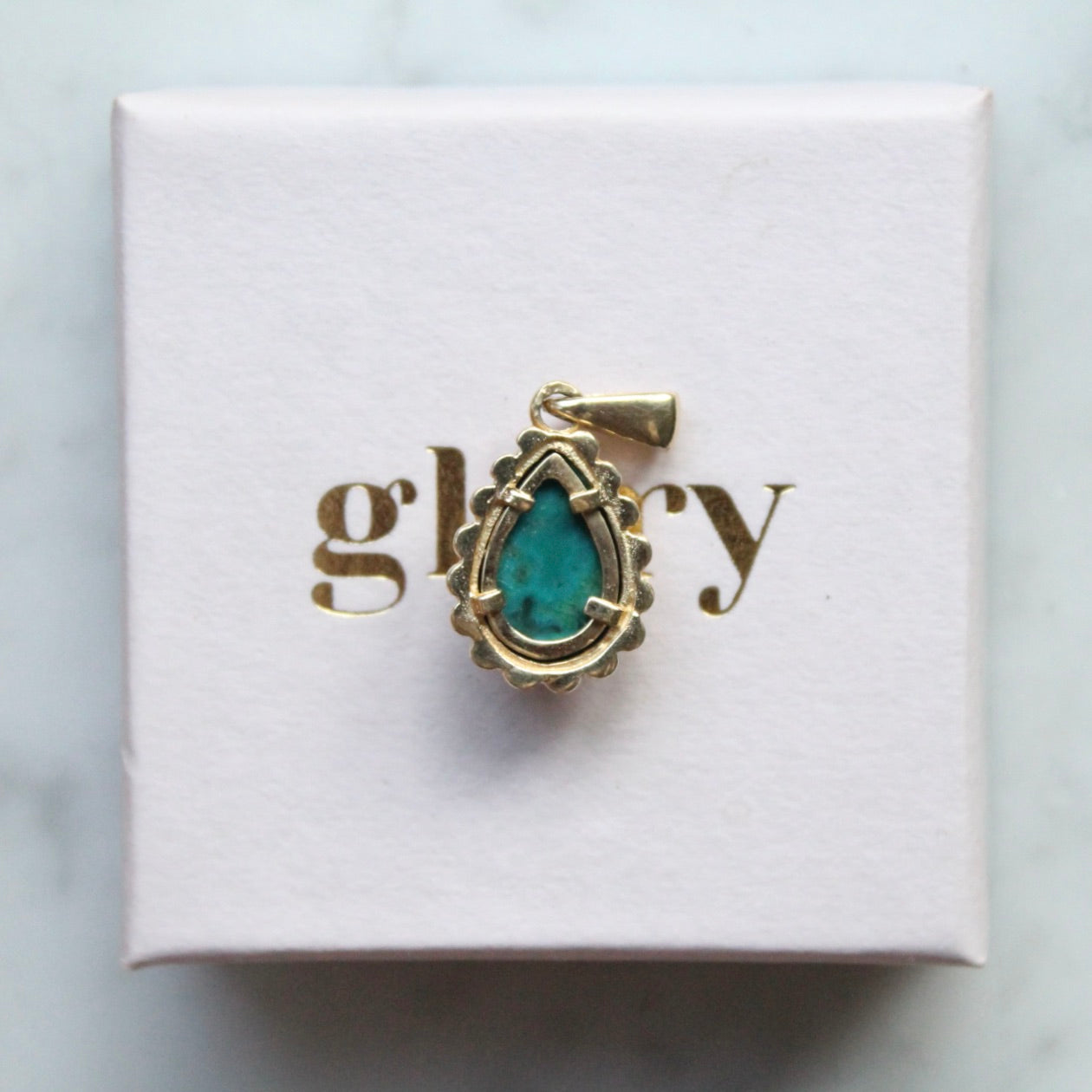 Turquoise Teardrop Pendant