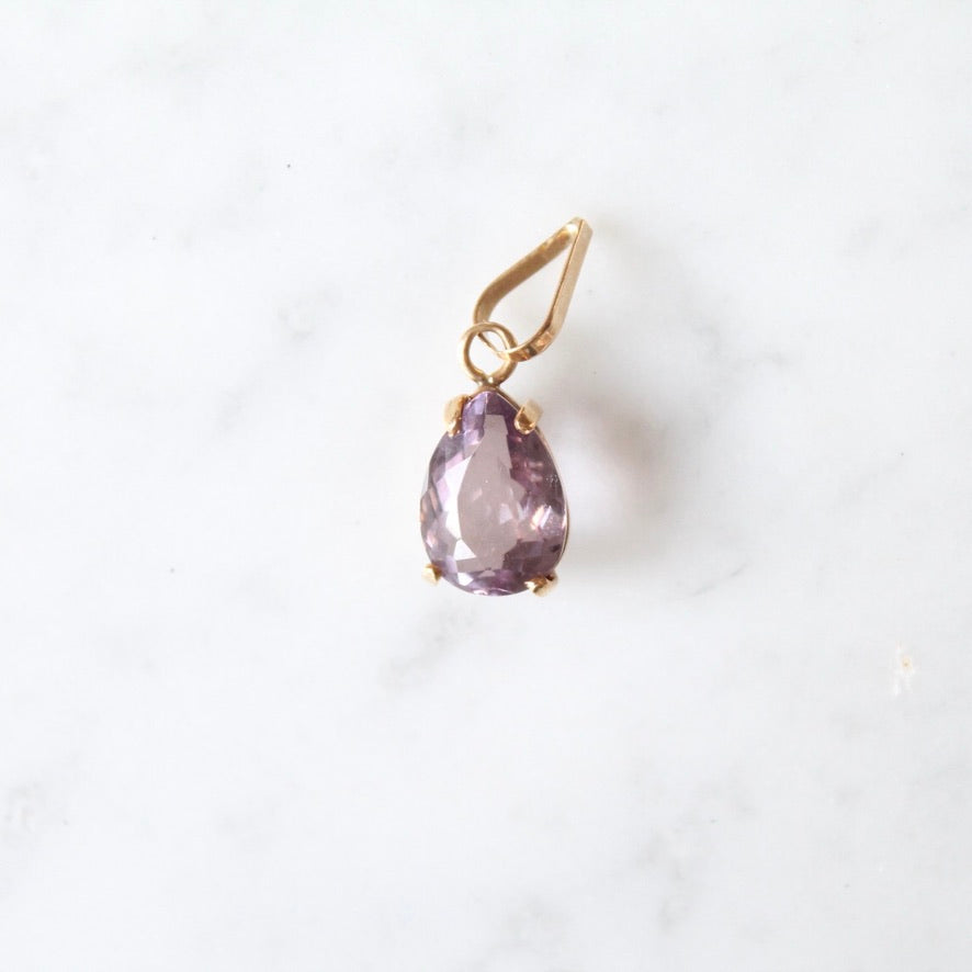 Amethyst Drop Pendant