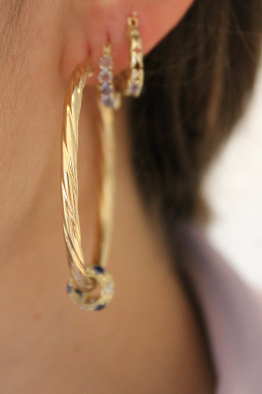 XL Twist Hoop Earrings