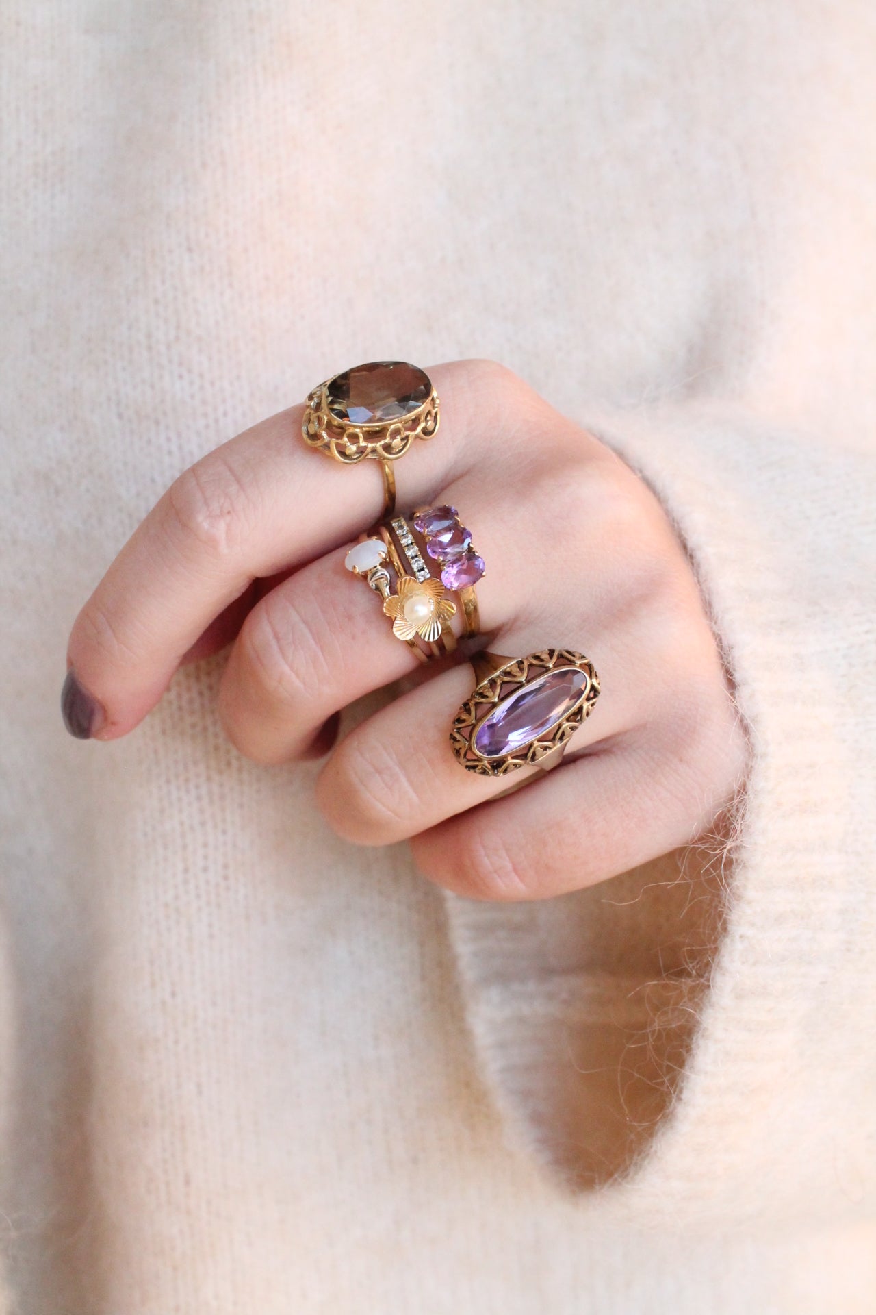 Pearl Flower Ring