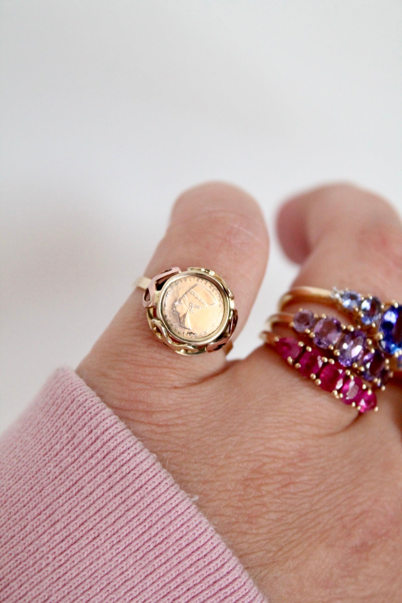 Nefertiti Coin Ring