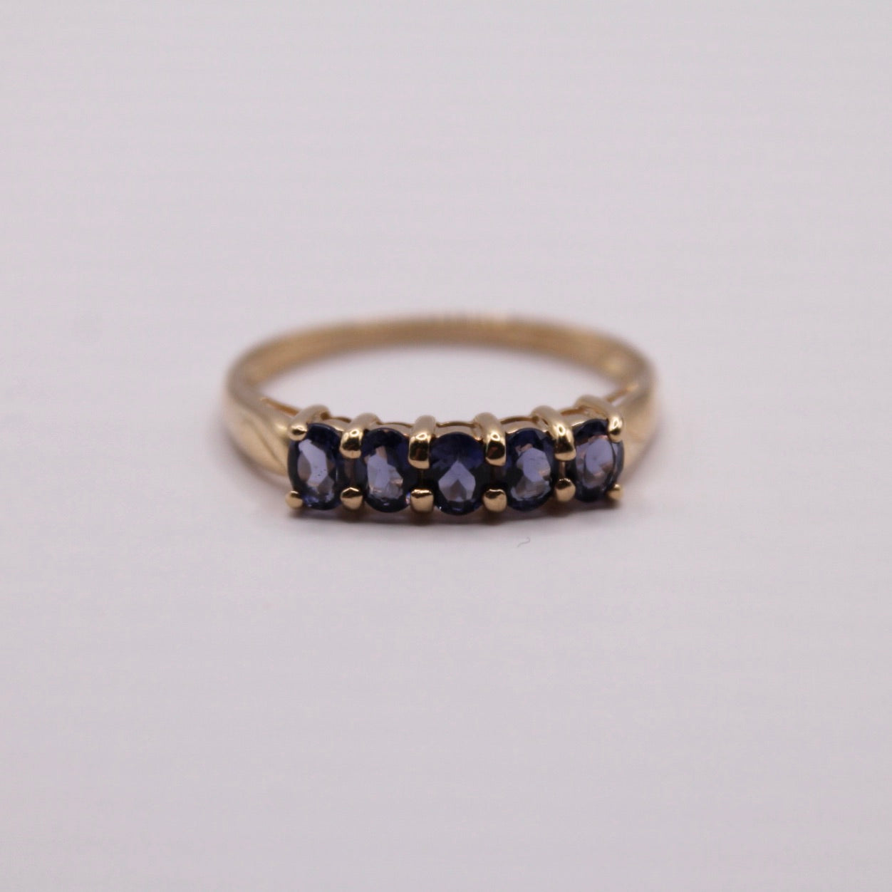 Iolite Five Stone Ring