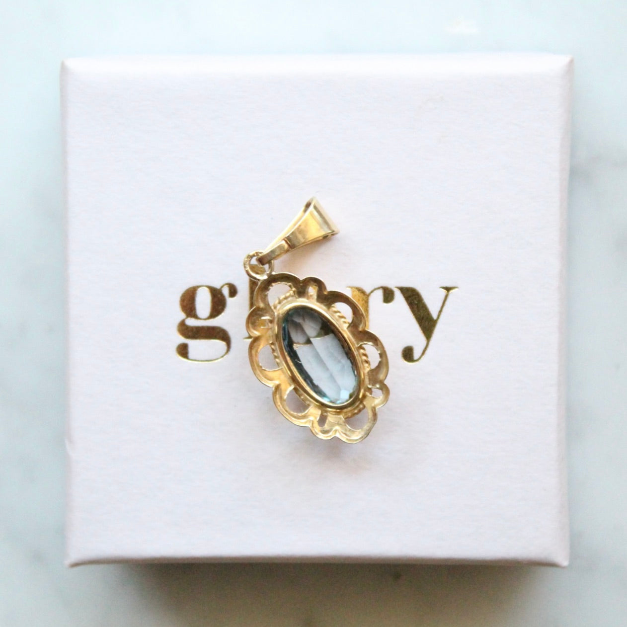 Decorated Spinel Pendant