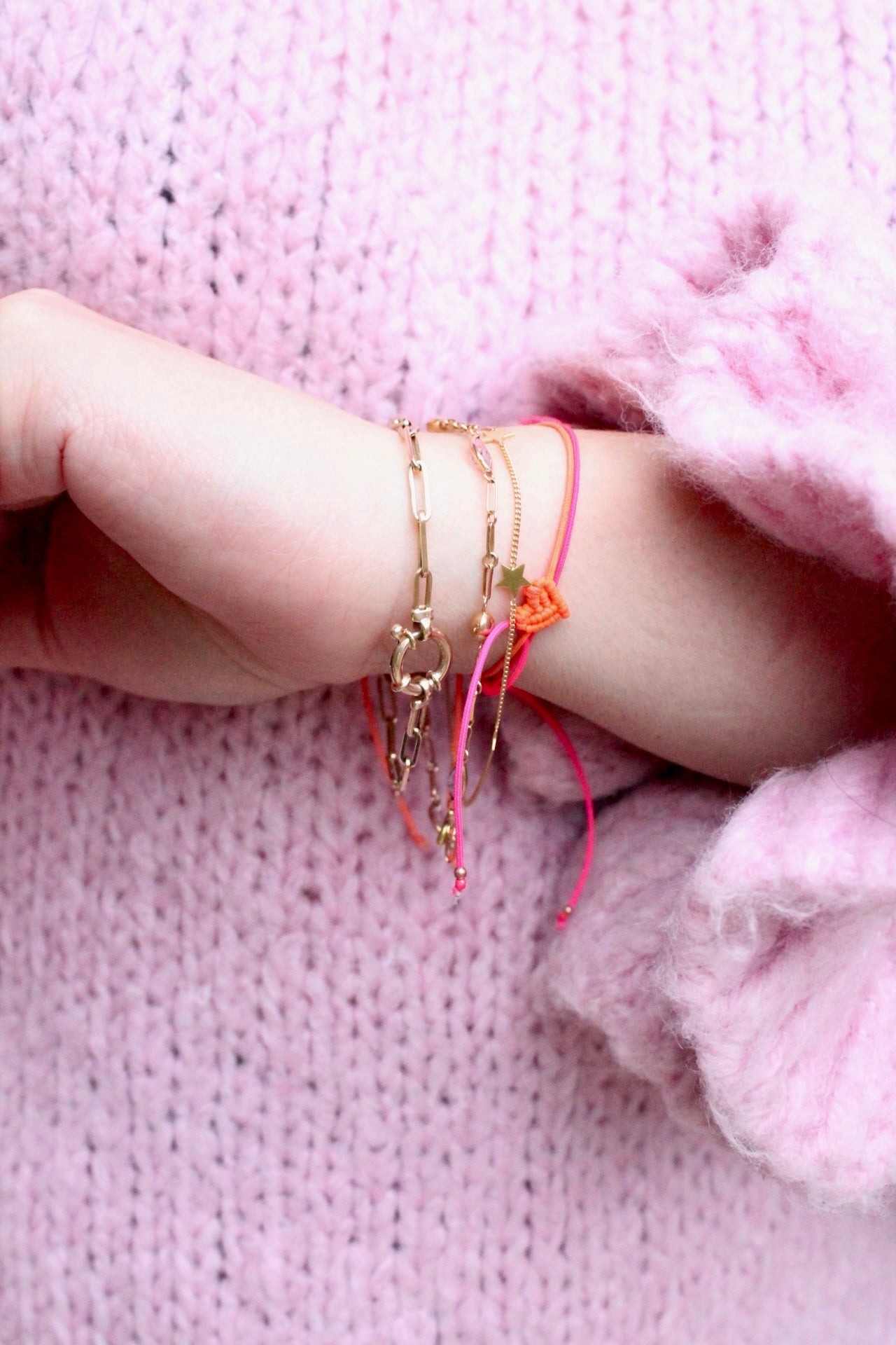 Connector Lock Paperclip Bracelet