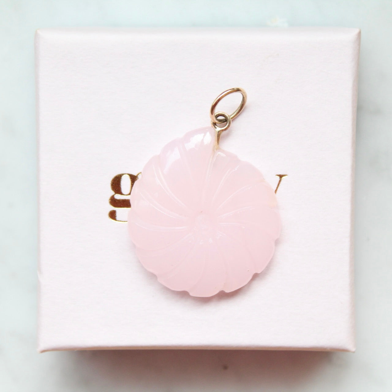 Rosequartz Shell Pendant