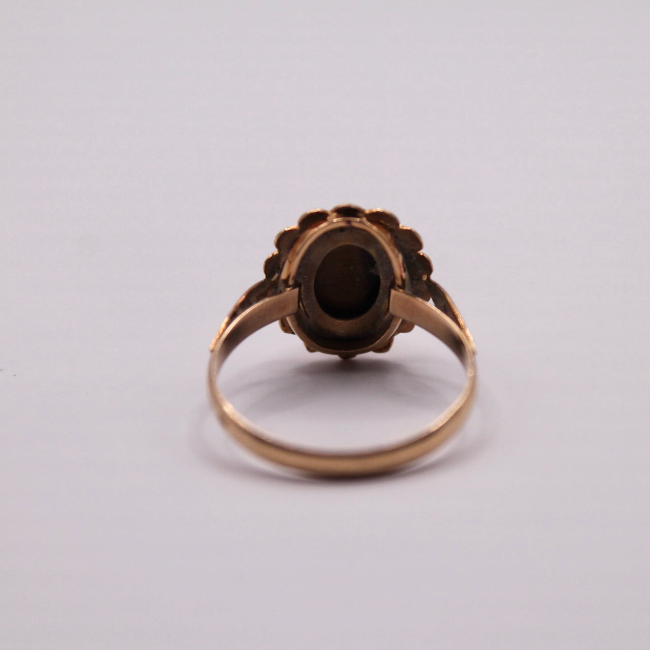 Tiger's Eye Solitaire Ring