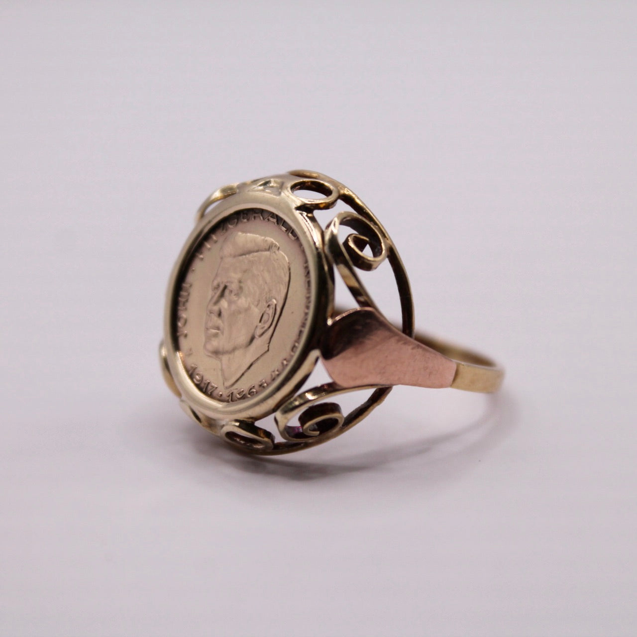 John F Kennedy Coin Ring