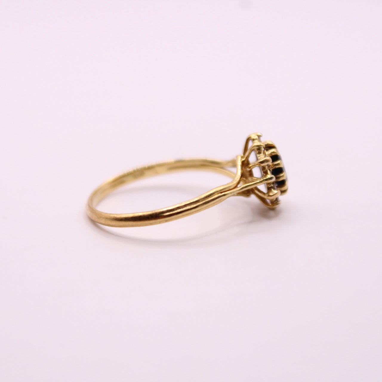 Sapphire & Diamond Lady Di Ring