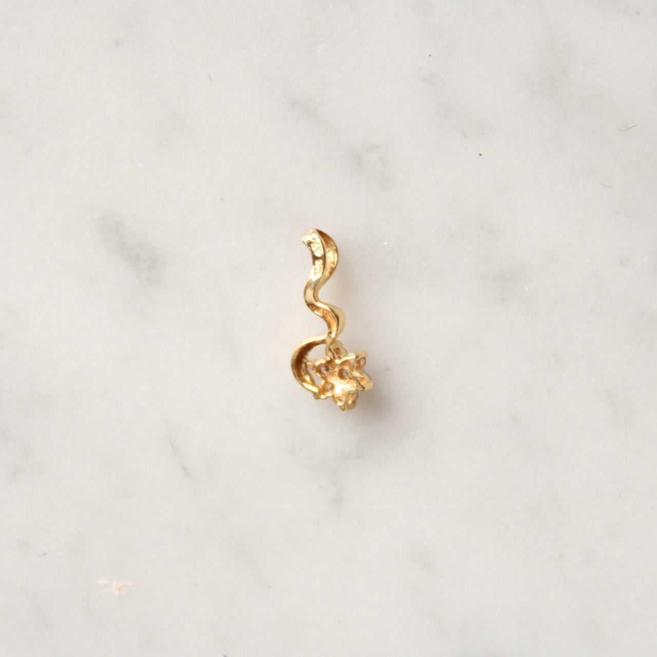 Diamond Flower Charm