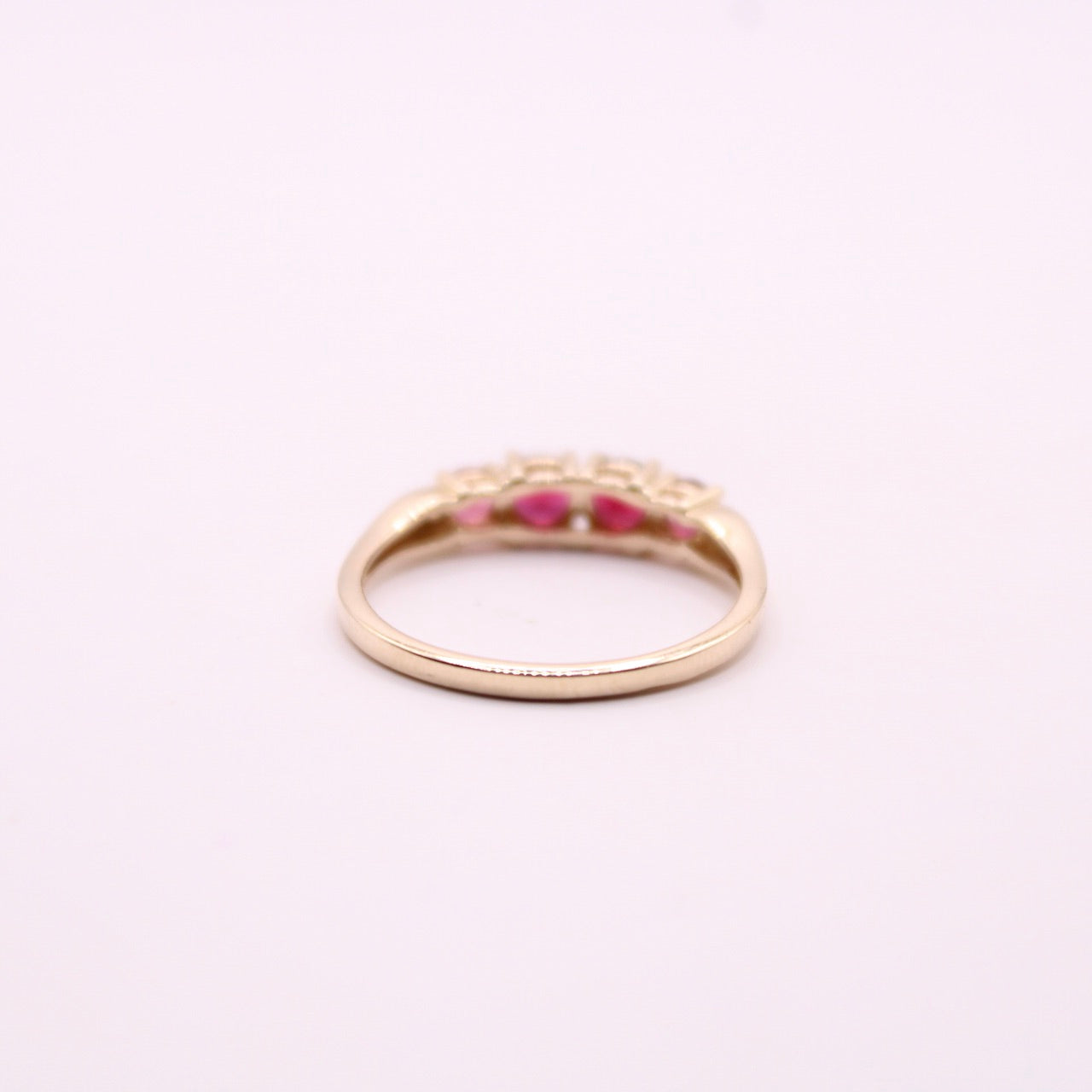 Rubellite Row Ring