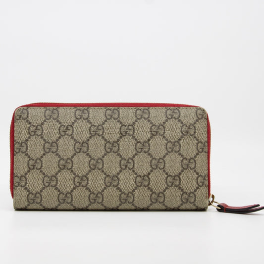Gucci GG Supreme LOVE Zippy Wallet