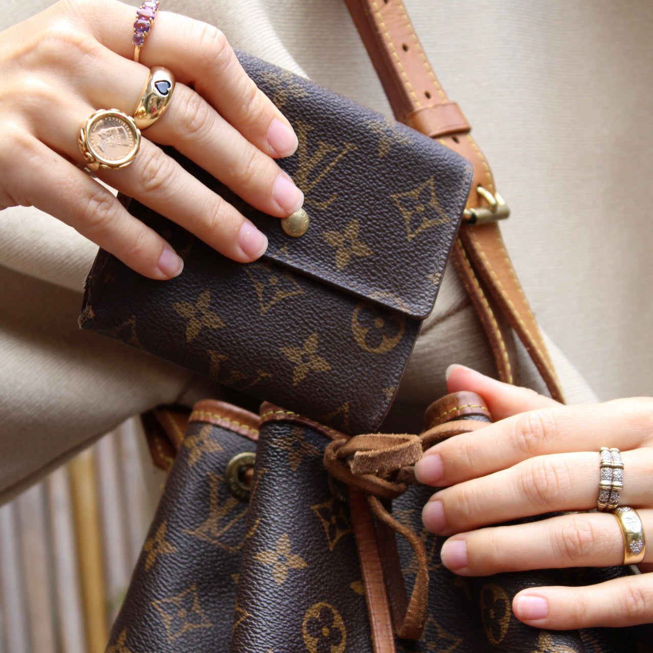 Louis Vuitton Monogram Elise Trifold Wallet