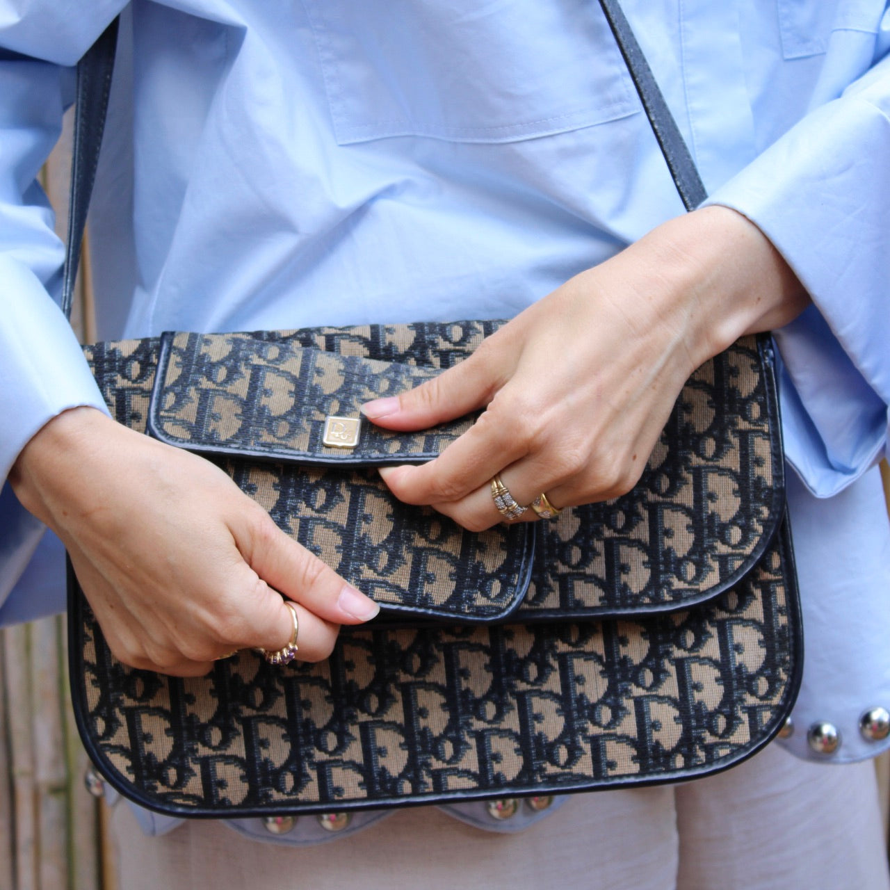 Christian Dior Trotter Canvas Wallet