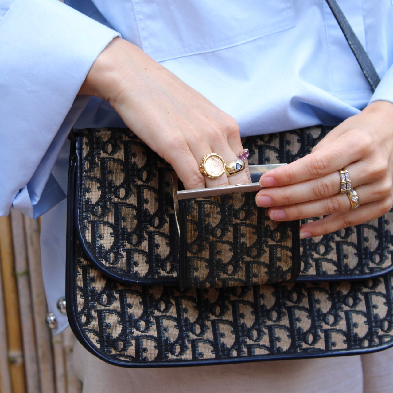 Christian Dior Trotter Canvas Wallet