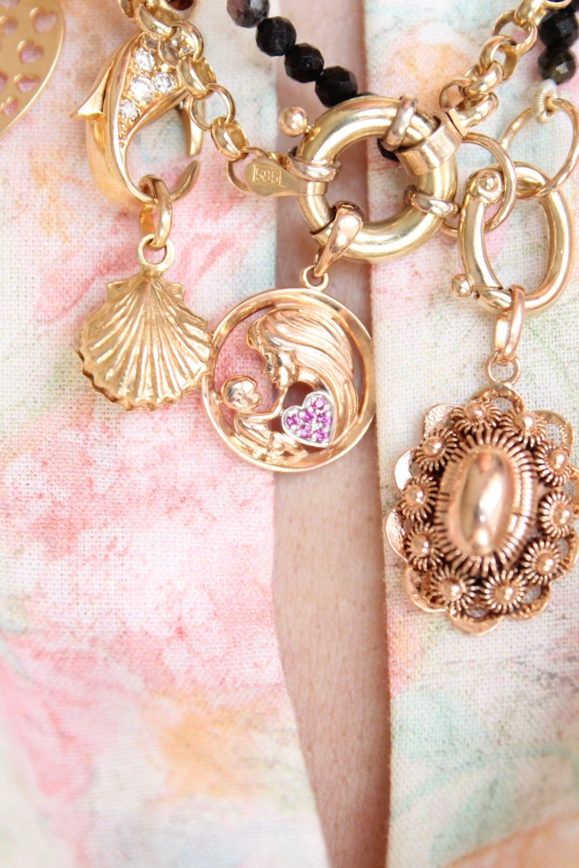Heavy Connector Lock Jasseron Necklace
