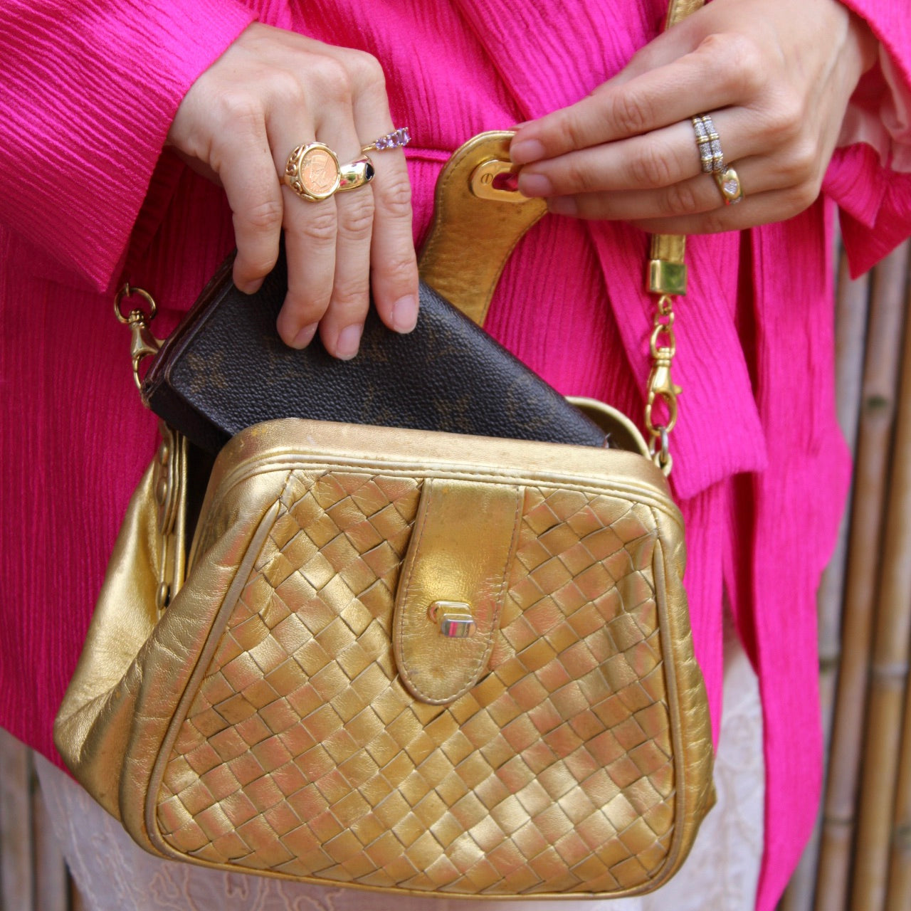 Bottega Veneta Intrecciato Shoulder Bag