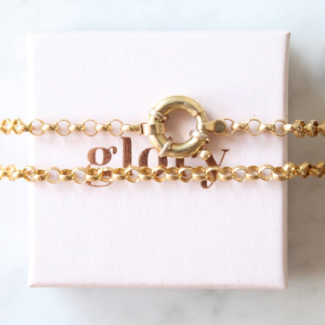 Heavy Connector Lock Jasseron Necklace