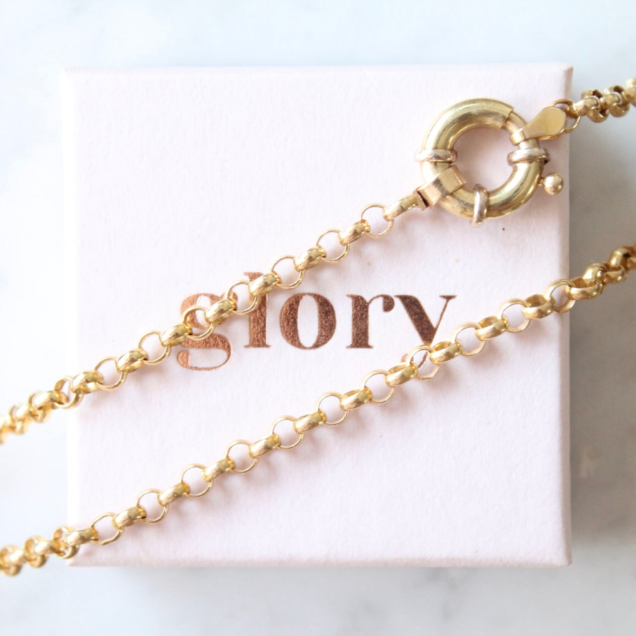 Heavy Connector Lock Jasseron Necklace