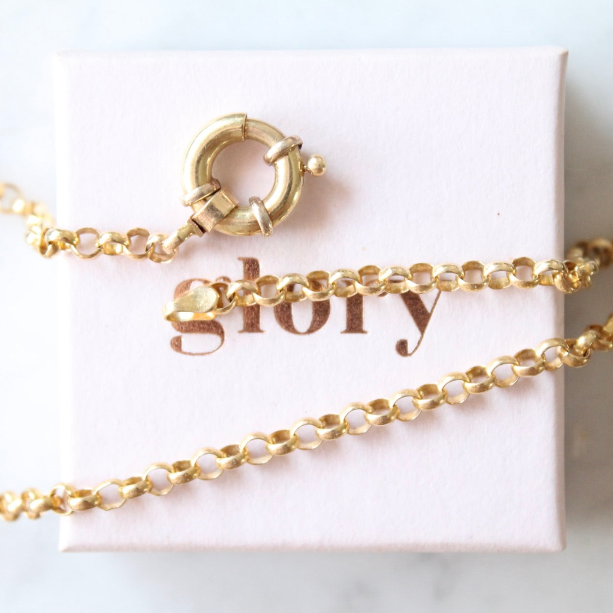 Heavy Connector Lock Jasseron Necklace