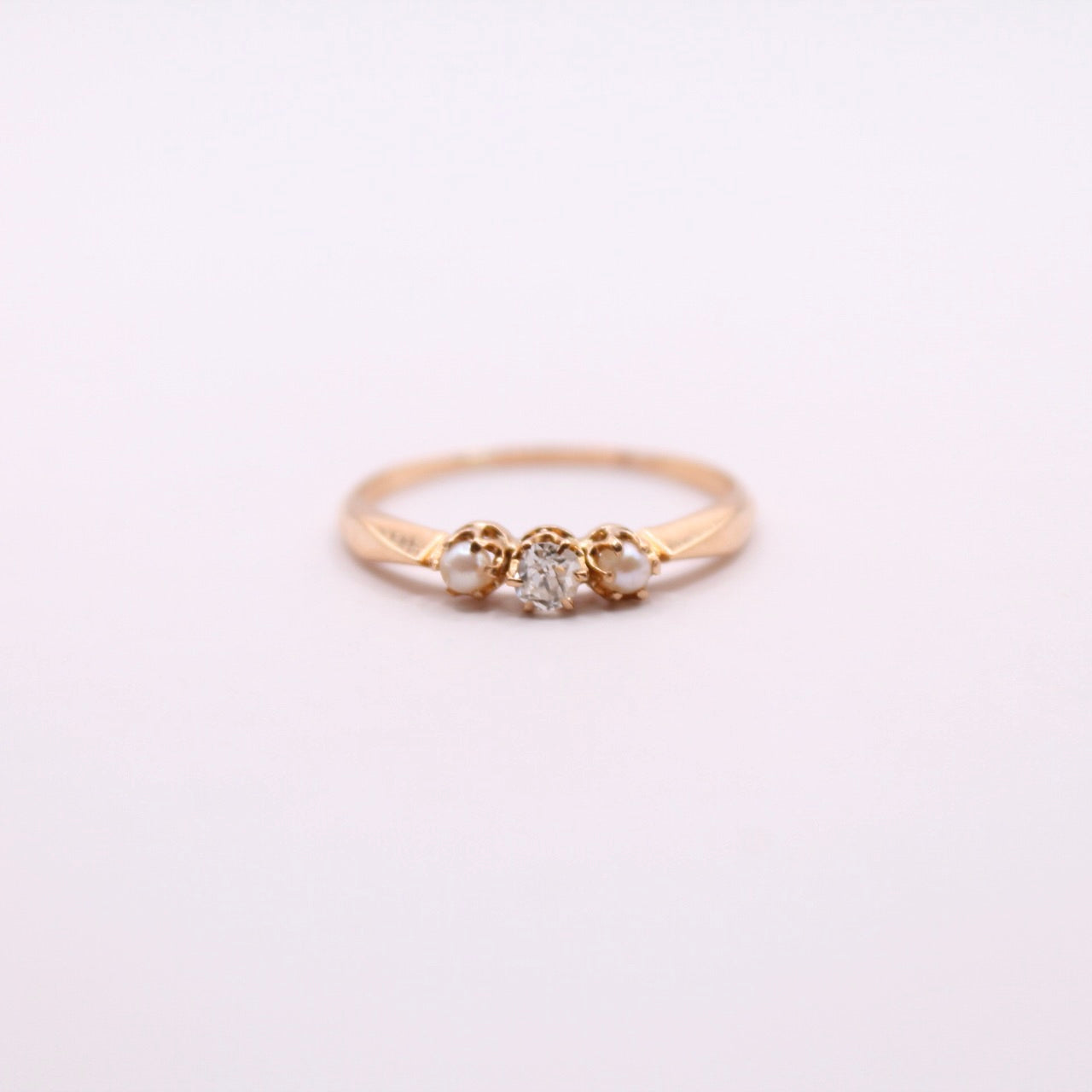 Pearl & Diamond Trilogy Ring