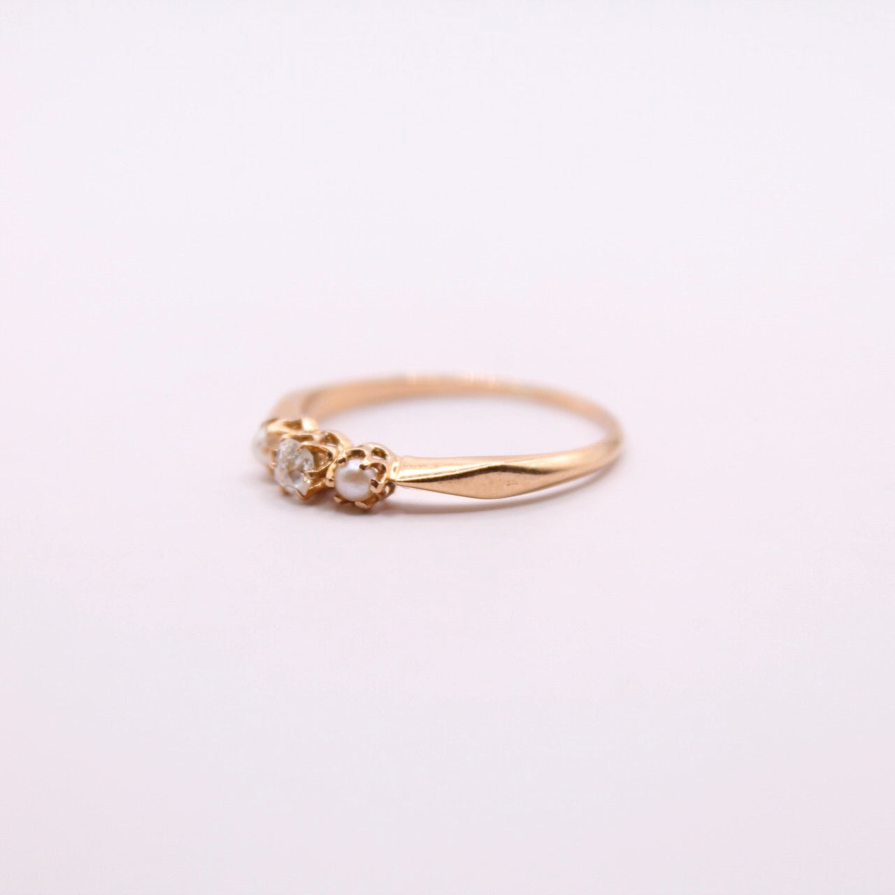 Pearl & Diamond Trilogy Ring