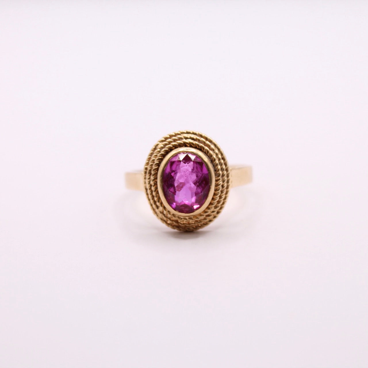 Pink Sapphire Statement Ring
