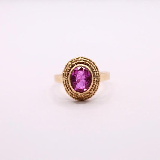 Pink Sapphire Statement Ring