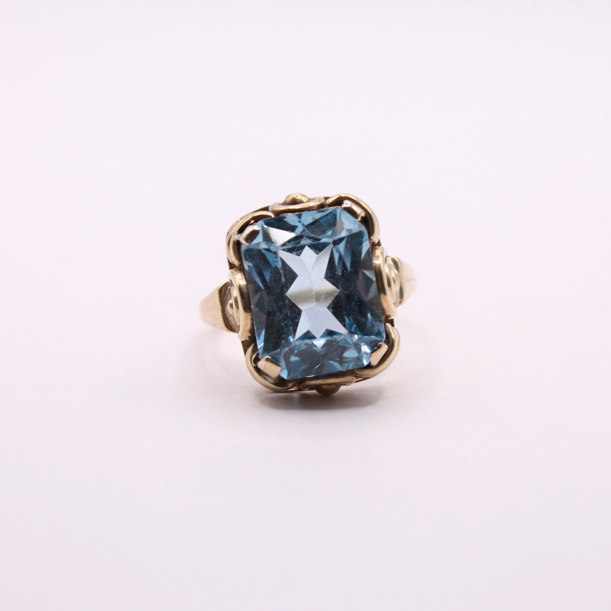 Bold Blue Topaz Ring
