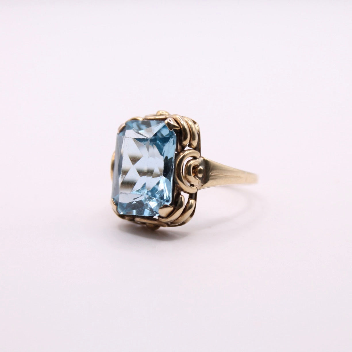 Bold Blue Topaz Ring