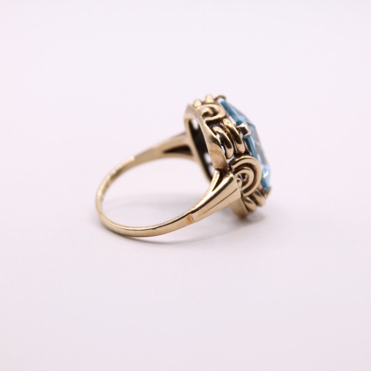 Bold Blue Topaz Ring