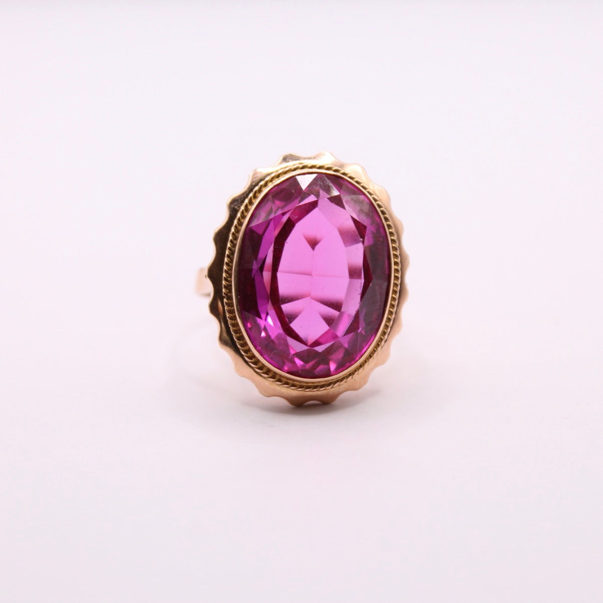 Huge Oval Ruby Ring
