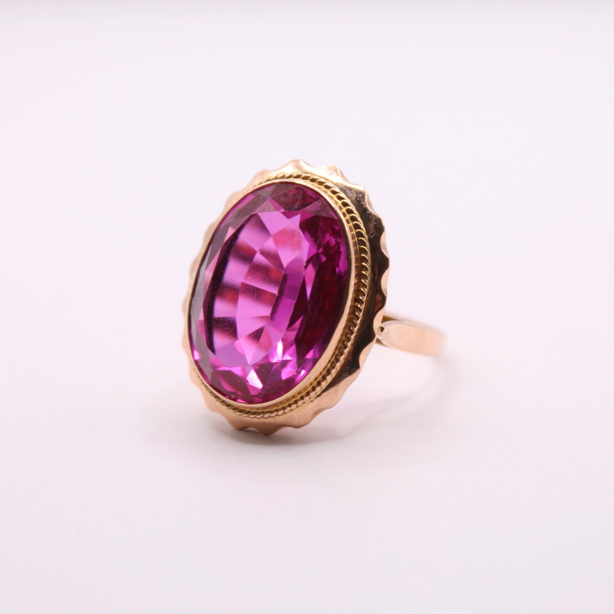 Huge Oval Ruby Ring