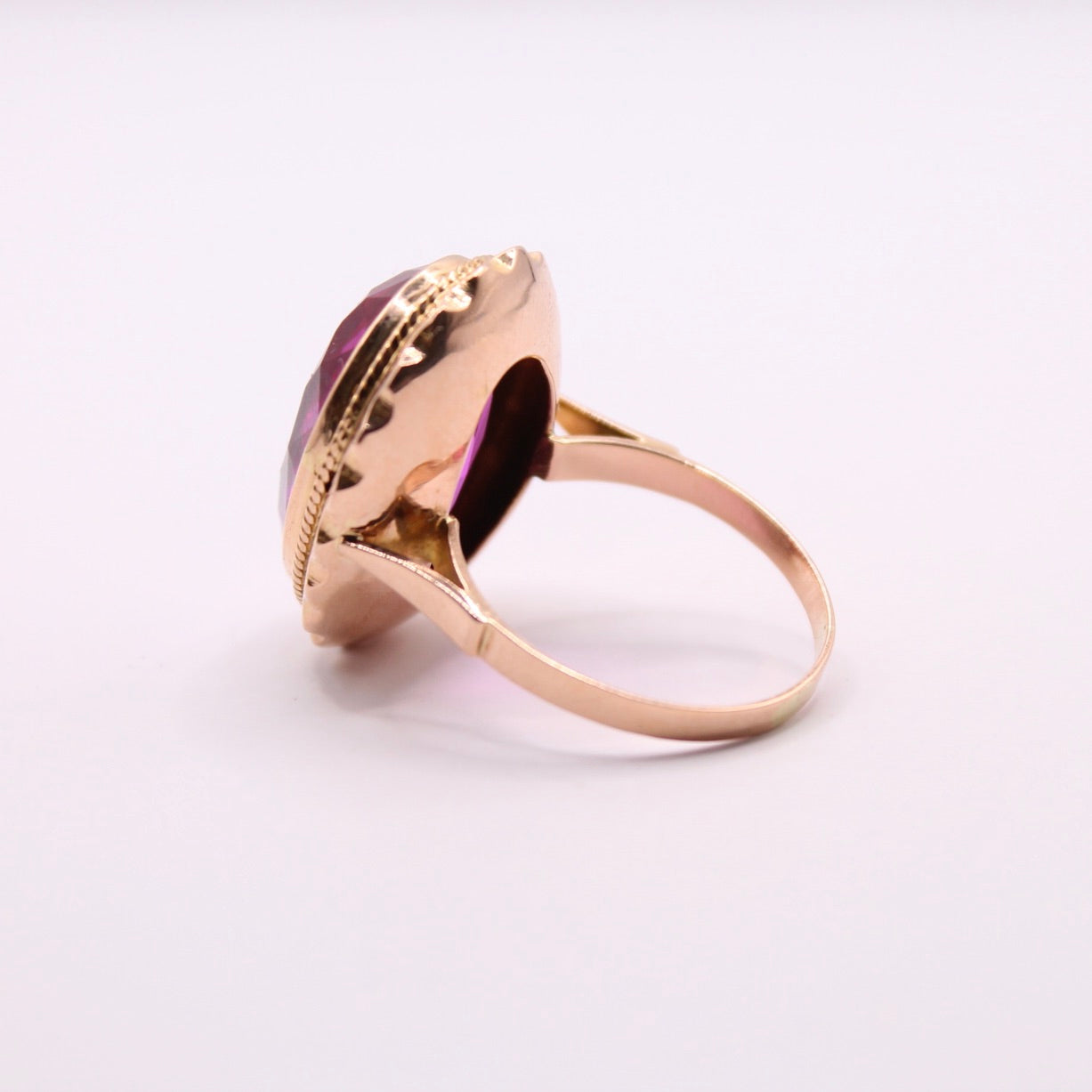 Huge Oval Ruby Ring