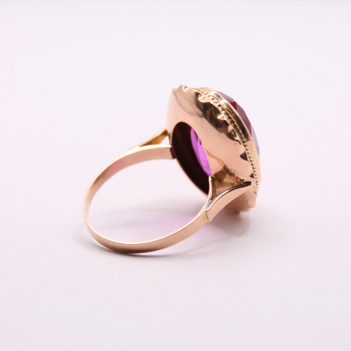 Huge Oval Ruby Ring
