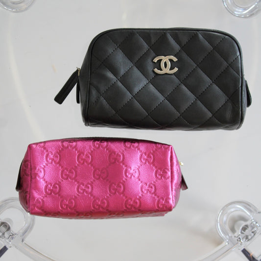 Gucci Guccissima Metallic Pouch