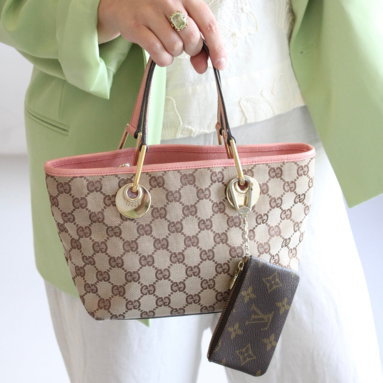 Gucci Canvas Hand Bag