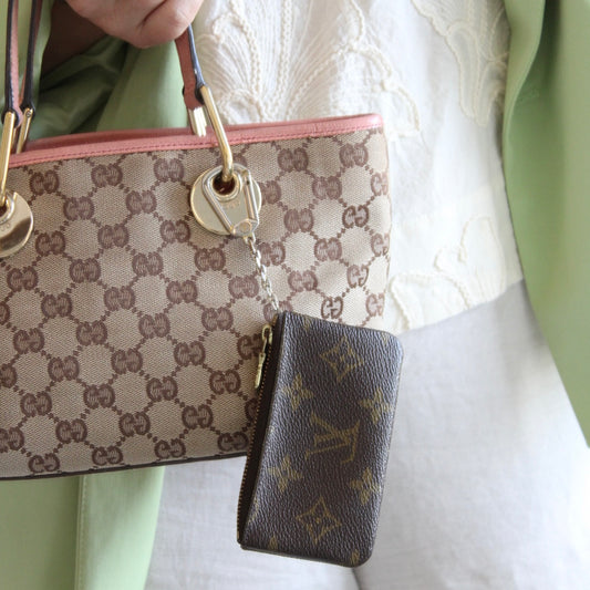 Louis Vuitton Monogram Pochette Cles Coin Purse