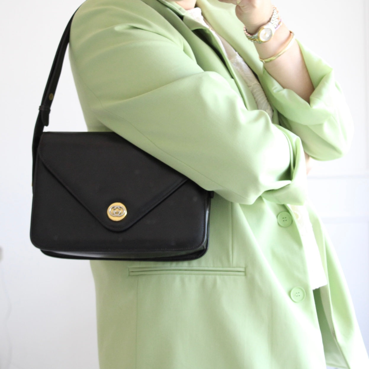 Gucci Leather Shoulder Bag