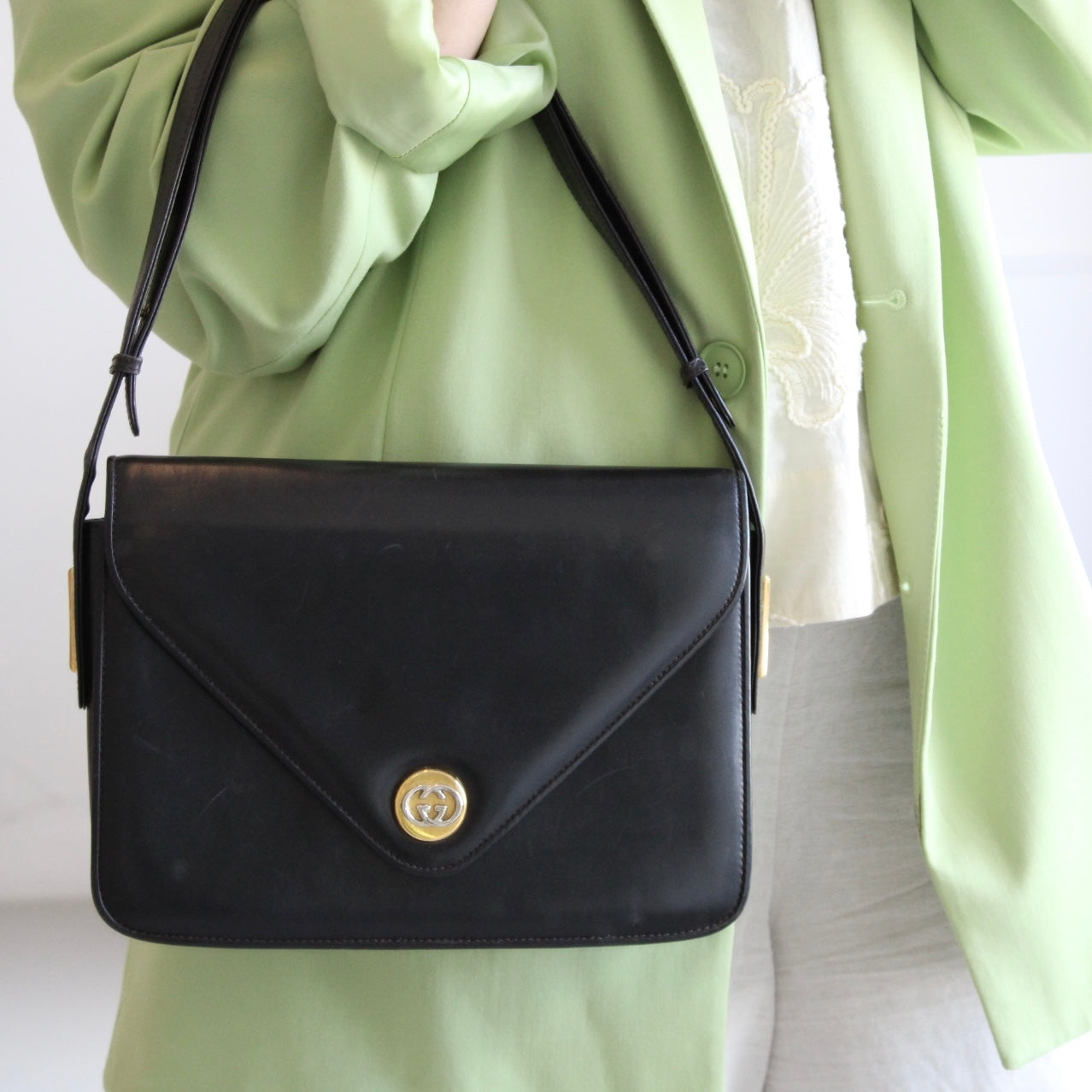 Gucci Leather Shoulder Bag