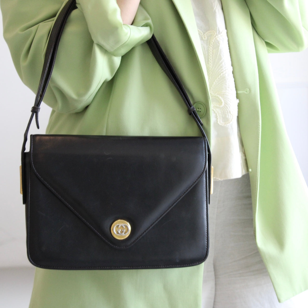 Gucci Leather Shoulder Bag