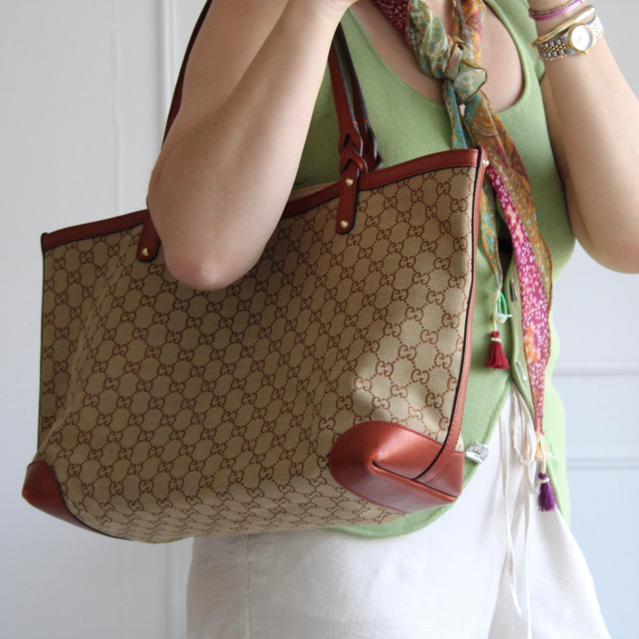 Gucci GG Canvas Tote Bag