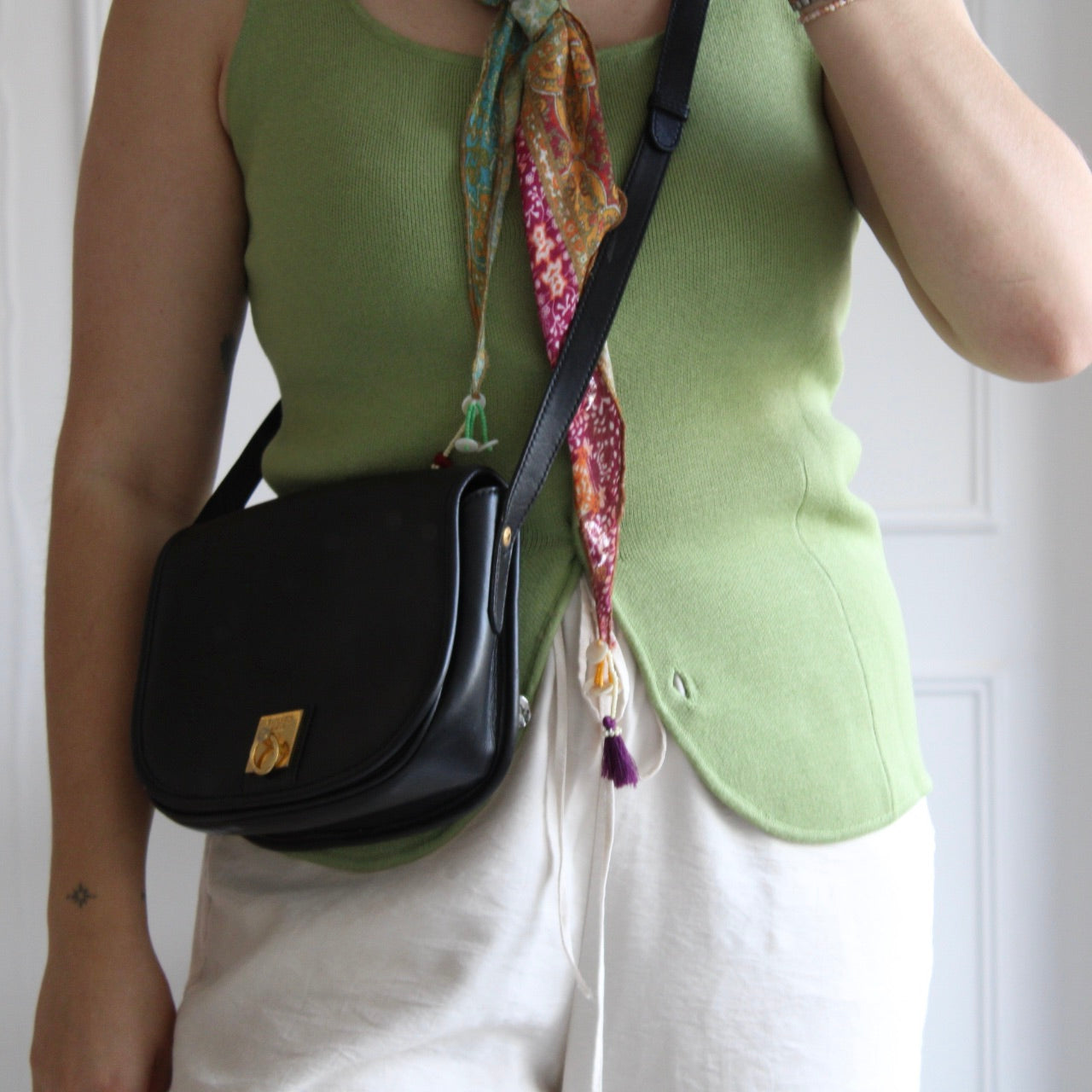 Celine Leather Shoulder Bag