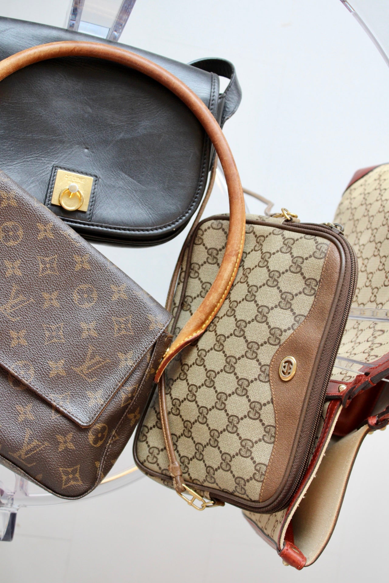 Celine Leather Shoulder Bag
