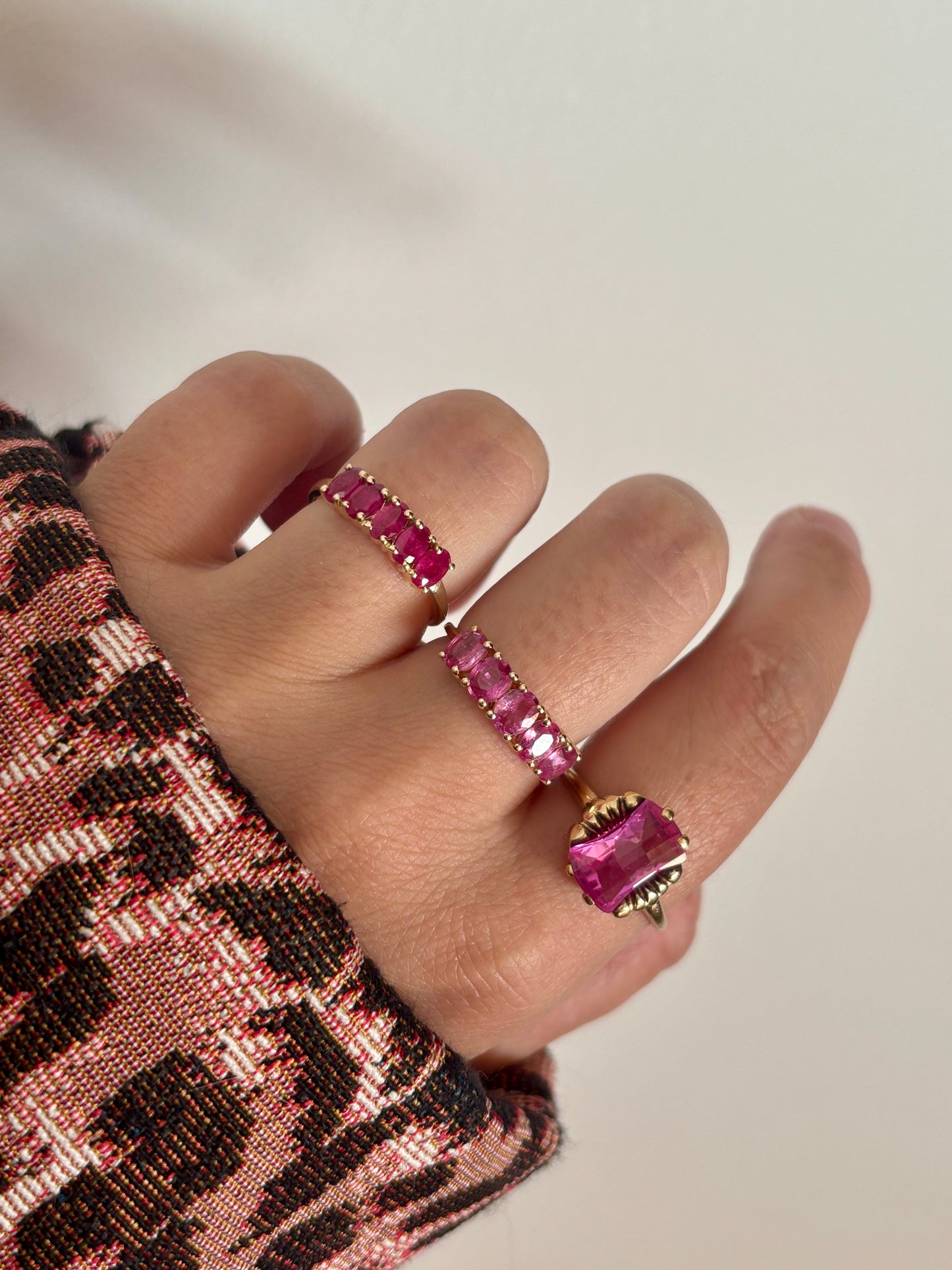 Ruby Row Ring