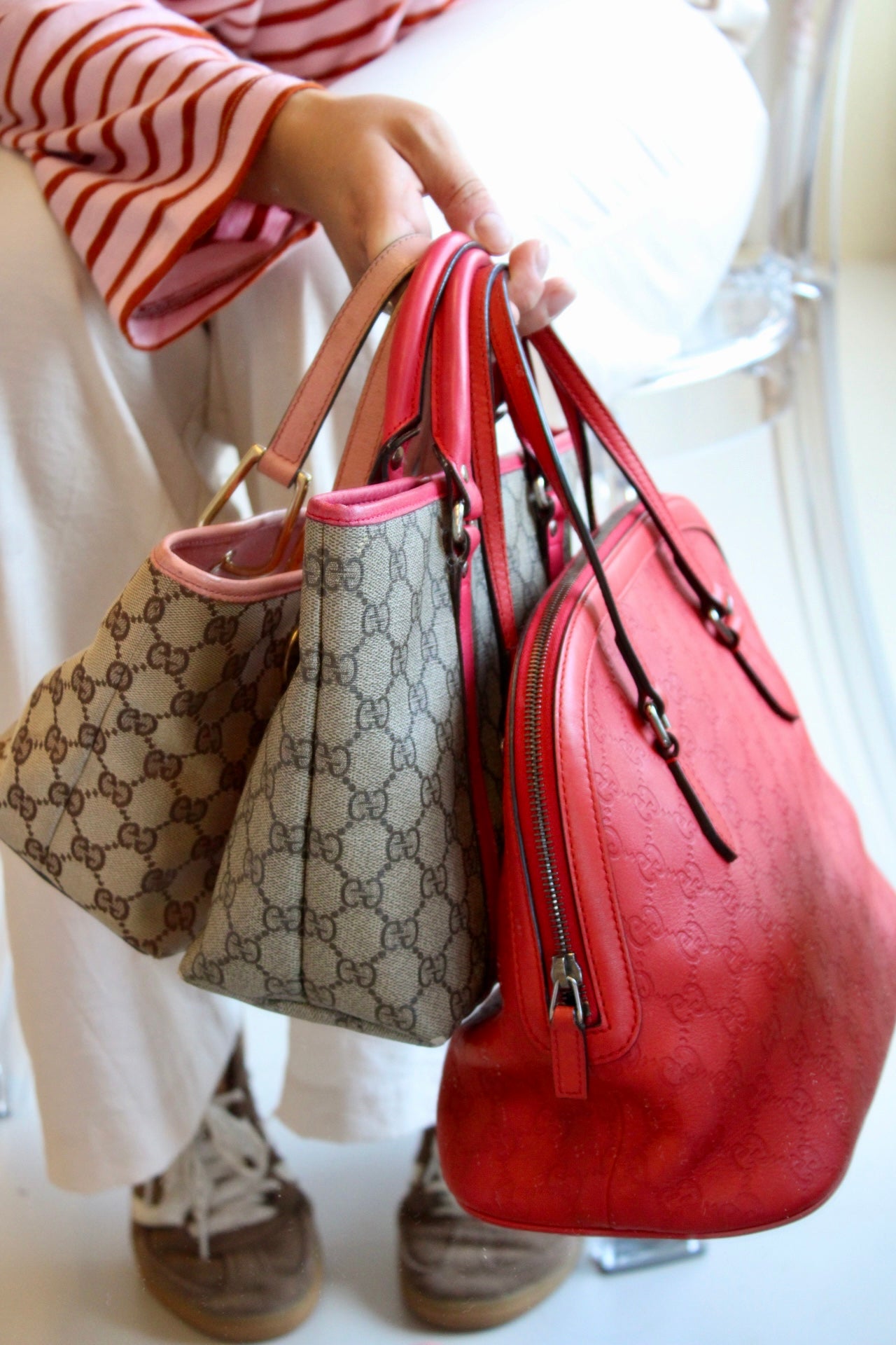 Gucci Guccissima Leather 2-Way Bag